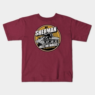 WW2 M4 Sherman Tank Kids T-Shirt